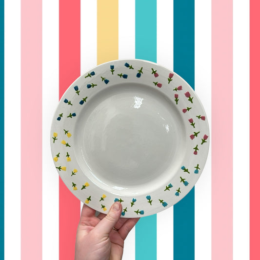 Flower Rim Plates